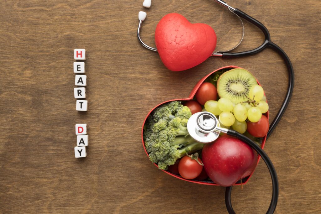 Understanding Heart Failure to Promote a Healthier You for Years to Come world heart day concept with healthy food